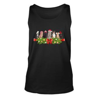 Holiday Christmas Cats Unisex Tank Top - Monsterry