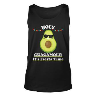 Holy Guacamole Its Fiesta Time Unisex Tank Top - Monsterry