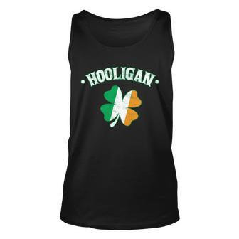 Hooligan Shamrock Ireland Flag Unisex Tank Top - Monsterry