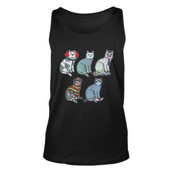 Horror Movie Cats Unisex Tank Top - Monsterry