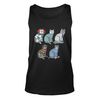 Horror Movie Cats Unisex Tank Top - Monsterry UK