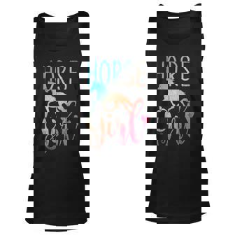 Horse Girl Equestrian Women Girls Gift Horseback Rider Horse Unisex Tank Top - Thegiftio