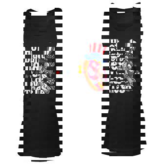 Hot Diggity Dog I Love The Usa Funny 4Th Of July Party Unisex Tank Top - Seseable