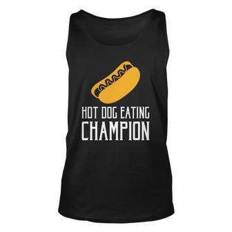 Hot Dog Eating Champion Fast Food Unisex Tank Top | Mazezy
