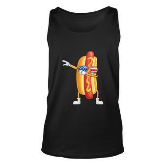 Hot Dog July 4Th Funny Dabbing Hotdog Unisex Tank Top - Monsterry DE