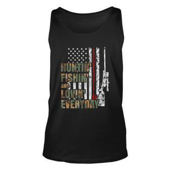 Hunting Fishing Loving Everyday Funny Gift Unisex Tank Top - Monsterry AU