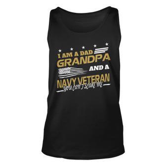 I Am A Dad Grandpa And A Navy Veteran Unisex Tank Top - Monsterry DE