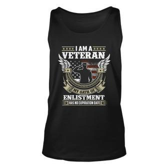 I Am A Veteran My Oath Of Enlistment Has No Expiration Graphic Design Printed Casual Daily Basic V3 Unisex Tank Top - Thegiftio UK