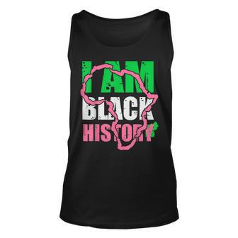 I Am Black History Aka Black History Month 2022 Men Women Tank Top Graphic Print Unisex - Thegiftio UK