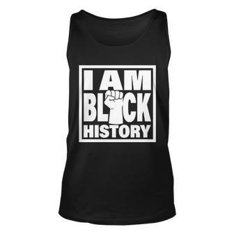 I Am Black History Proud African American Unisex Tank Top - Thegiftio UK
