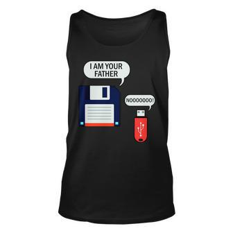 I Am Your Father Retro Floppy Disk Usb Tshirt Unisex Tank Top - Monsterry UK