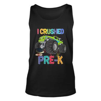 I Crushed Pre_K Monter Truck Sublimation Back To School Unisex Tank Top - Monsterry CA