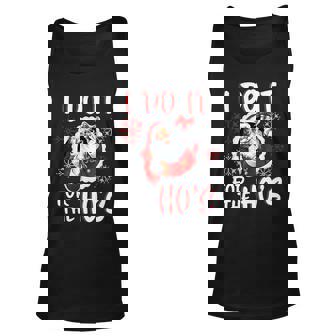 I Do It For The Hos Funny Santa Claus Unisex Tank Top - Thegiftio UK