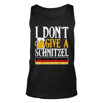 I Dont Give A Schnitzel German Beer Wurst Funny Oktoberfest Men Women Tank Top Graphic Print Unisex - Thegiftio UK