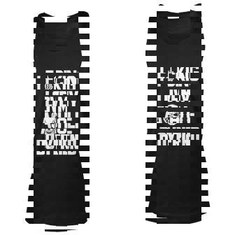 I Funking Love My Asshole Boyfriend Unisex Tank Top - Thegiftio