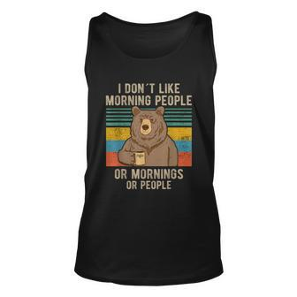 I Hate Morning People And Mornings And People Coffee V2 Unisex Tank Top - Thegiftio UK