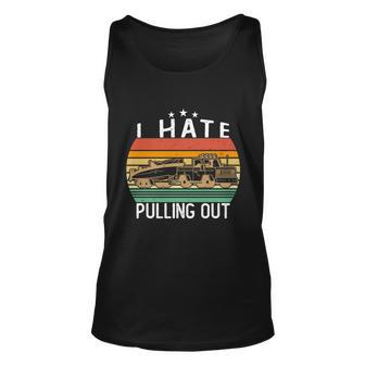 I Hate Pulling Out Retro Boating Boat Captain For Great Gift Graphic Design Printed Casual Daily Basic V2 Unisex Tank Top - Thegiftio UK