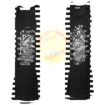 I Have Two Titles Dad And Gamer Funny Gamer Dad Fathers Day Men Women Tank Top Graphic Print Unisex - Thegiftio