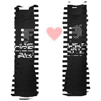 I Heart Cheese Balls Unisex Tank Top - Thegiftio