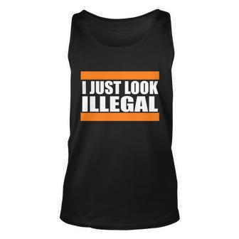 I Just Look Illegal Box Tshirt Unisex Tank Top - Monsterry UK