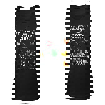 I Just Want To Work In My Garden And Hang Out With Chickens 14 Unisex Tank Top - Thegiftio