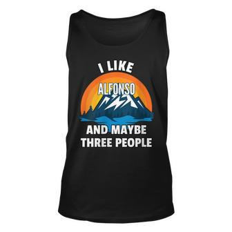 I Like Alfonso And Maybe Three People Unisex Tank Top