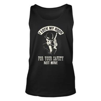 I Lock My Door - Your Safety Unisex Tank Top - Seseable