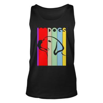 I Love Dogs Cute Dog Lovers Unisex Tank Top - Monsterry UK