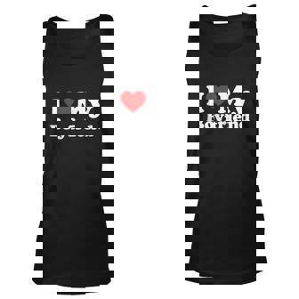 I Love My Boyfriend Love Boyfriend Unisex Tank Top - Thegiftio