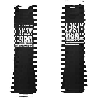 I Love My Husband But Sometimes I Wanna Square Up V3 Unisex Tank Top - Seseable