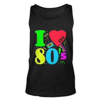 I Love The 80S Funny Gift 80S 90S Costume Party Tee Graphic Design Printed Casual Daily Basic Unisex Tank Top - Thegiftio UK