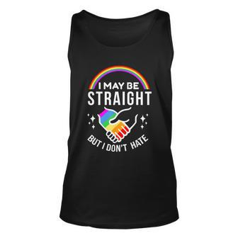 I May Be Straight But I Dont Hate Lgbt Gay & Lesbians Pride Unisex Tank Top - Monsterry CA