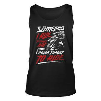 I Never Forget To Ride Unisex Tank Top - Seseable