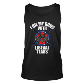 I Oil My Guns With Liberal Tears Tshirt Unisex Tank Top - Monsterry AU