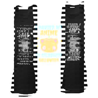 I Paused My Anime To Celebrate Halloween Japanese Anime Men Women Tank Top Graphic Print Unisex - Thegiftio