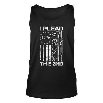 I Plead The 2Nd Amendment We The People Ar15 Pro Gun Back Men Women Tank Top Graphic Print Unisex - Thegiftio