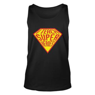 I Teach Superheroes Proud Teacher Plus Size Shirt Unisex Tank Top - Thegiftio UK