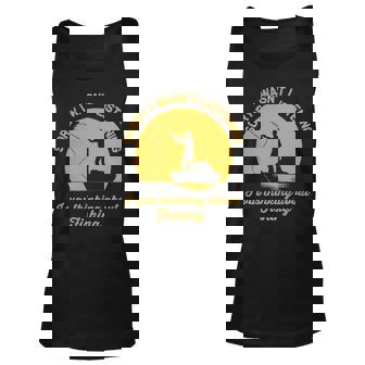 I Was Thinking About Fishing Unisex Tank Top - Thegiftio