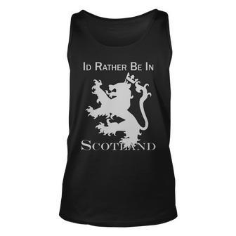 Id Rather Be In Scotland Unisex Tank Top - Monsterry