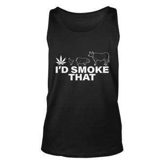 Id Smoke That Pot Head Marijuana Tshirt Unisex Tank Top - Monsterry DE