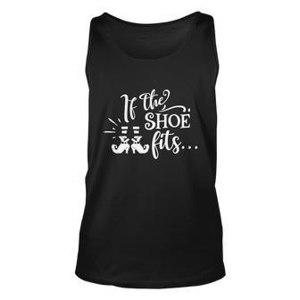 If The Shoe Fits Funny Halloween Quote Unisex Tank Top - Monsterry DE