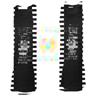 If You Think My Hand Are Full Autism Meme Autism Awareness Heart Puzzle Pieces Unisex Tank Top - Thegiftio UK