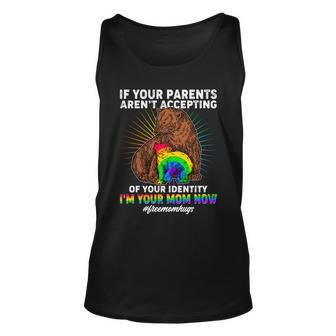 If Your Parents Arent Accepting Of Your Identity Im Your Mom Now Freemomhugs Unisex Tank Top - Thegiftio UK