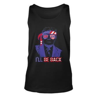 Ill Be Back Trump 2024 Vintage Donald Trump 4Th Of July Unisex Tank Top - Monsterry