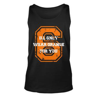 Ill Only Wear Orange For You Cleveland Football Unisex Tank Top - Monsterry DE