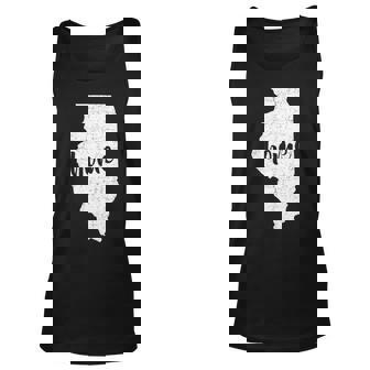 Illinois Home State Graphic Design Printed Casual Daily Basic Unisex Tank Top - Thegiftio