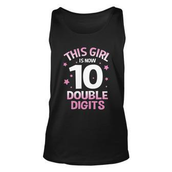 Im 10 Years Old Birthday This Girl Is Now 10 Double Digits Cute Gift Unisex Tank Top - Monsterry DE
