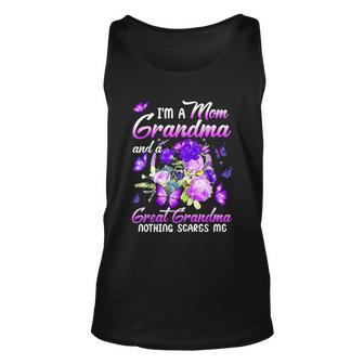 Im A Mom Grandma Great Grandma Mothers Day Butterfly Unisex Tank Top - Monsterry DE