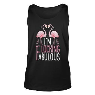 Im Flocking Fabulous Pink Flamingo Unisex Tank Top - Thegiftio UK