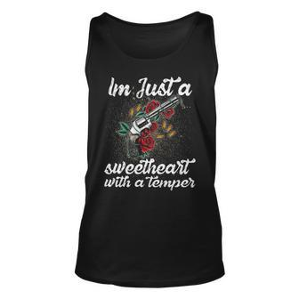 Im Just A Sweetheart Unisex Tank Top - Seseable